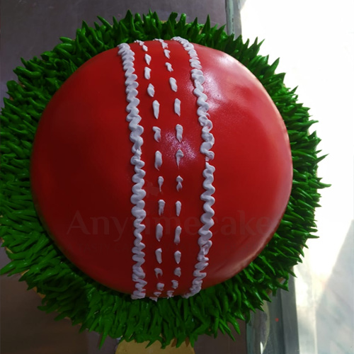 Cricket bat and ball theme cake |how to make bat and ball |AINISH world -  YouTube
